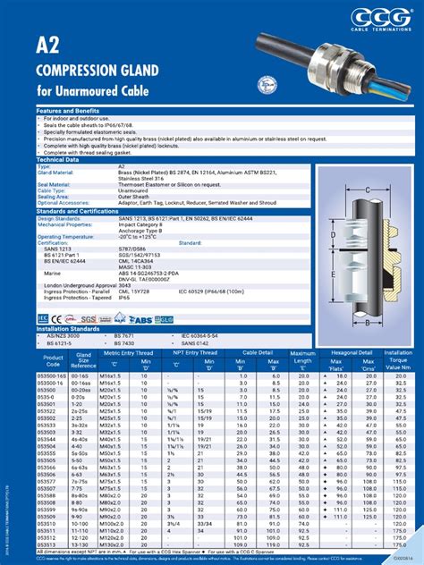 ccg posifit junction box|ccg cable gland selection chart.